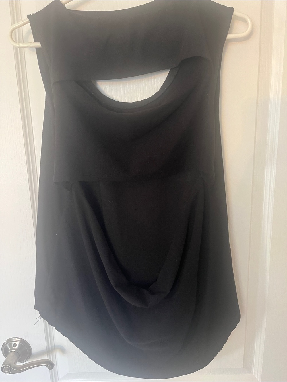 Women’s Black Cut Out Back Sleeveless Tank